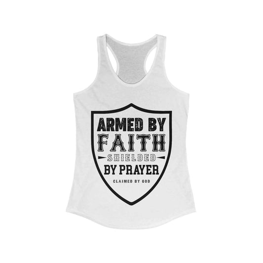Armed by faith shielded by prayer Slim Fit Tank-top