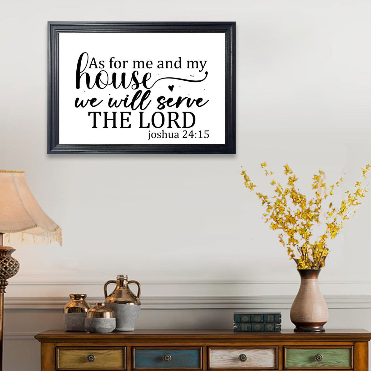 As for me and my house we will serve Christian Canvas - ClaimedbyGodDesigns