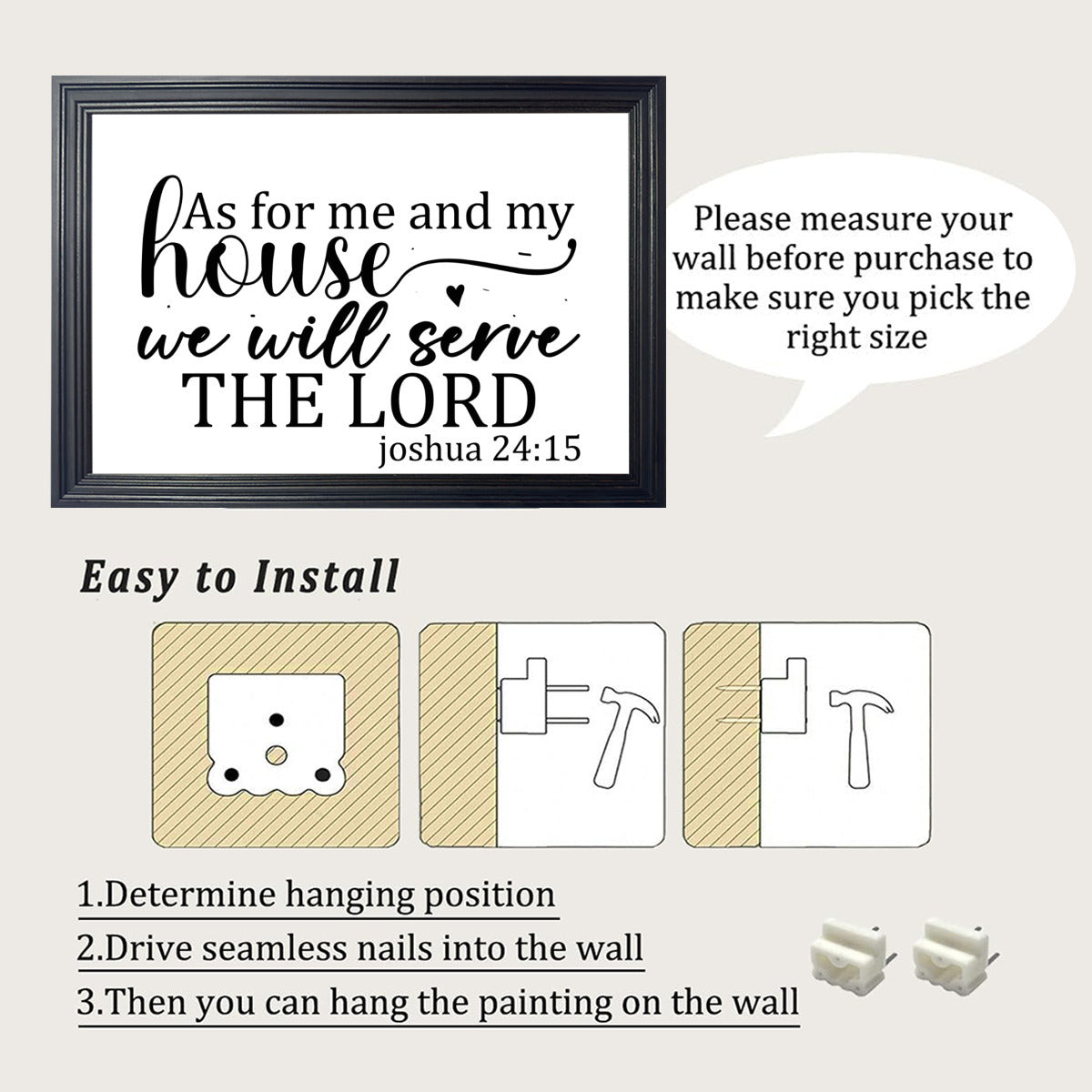As for me and my house we will serve Christian Canvas - ClaimedbyGodDesigns