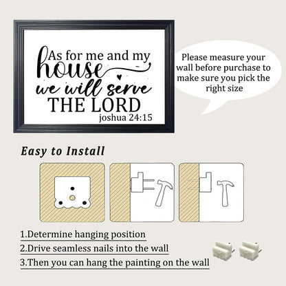 As for me and my house we will serve Christian Canvas - ClaimedbyGodDesigns