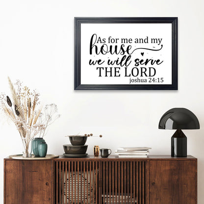 As for me and my house we will serve Christian Canvas - ClaimedbyGodDesigns