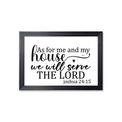 As for me and my house we will serve Christian Canvas - ClaimedbyGodDesigns