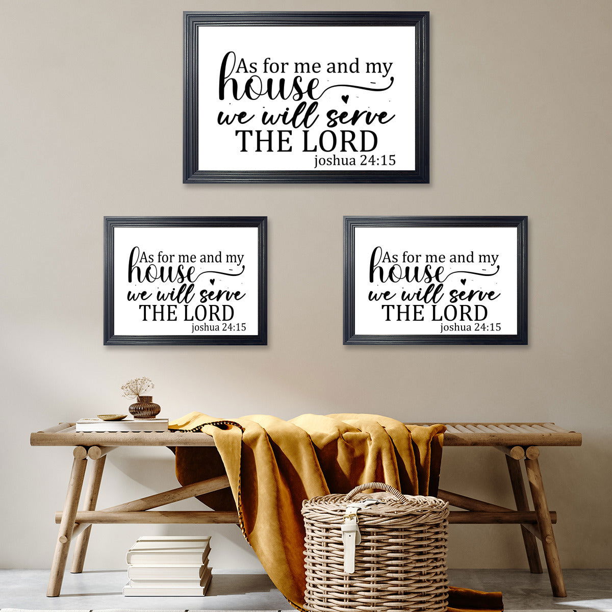 As for me and my house we will serve Christian Canvas - ClaimedbyGodDesigns