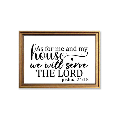 As for me and my house we will serve Christian Canvas - ClaimedbyGodDesigns