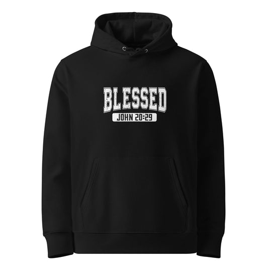 BLESSED Unisex Essential Organic Hooded Sweatshirt - ClaimedbyGodDesigns