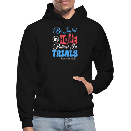 Be Joyful Unisex Christian Hooded Sweatshirt - ClaimedbyGodDesigns