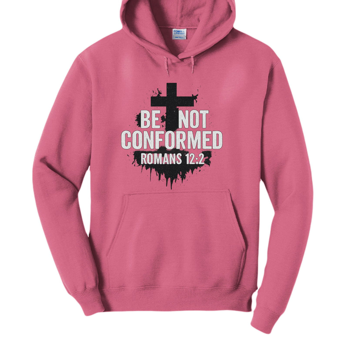 Be Not Conformed Unisex Christian Pullover Hooded Sweatshirt - ClaimedbyGodDesigns