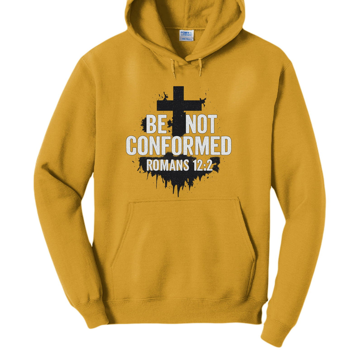 Be Not Conformed Unisex Christian Pullover Hooded Sweatshirt - ClaimedbyGodDesigns