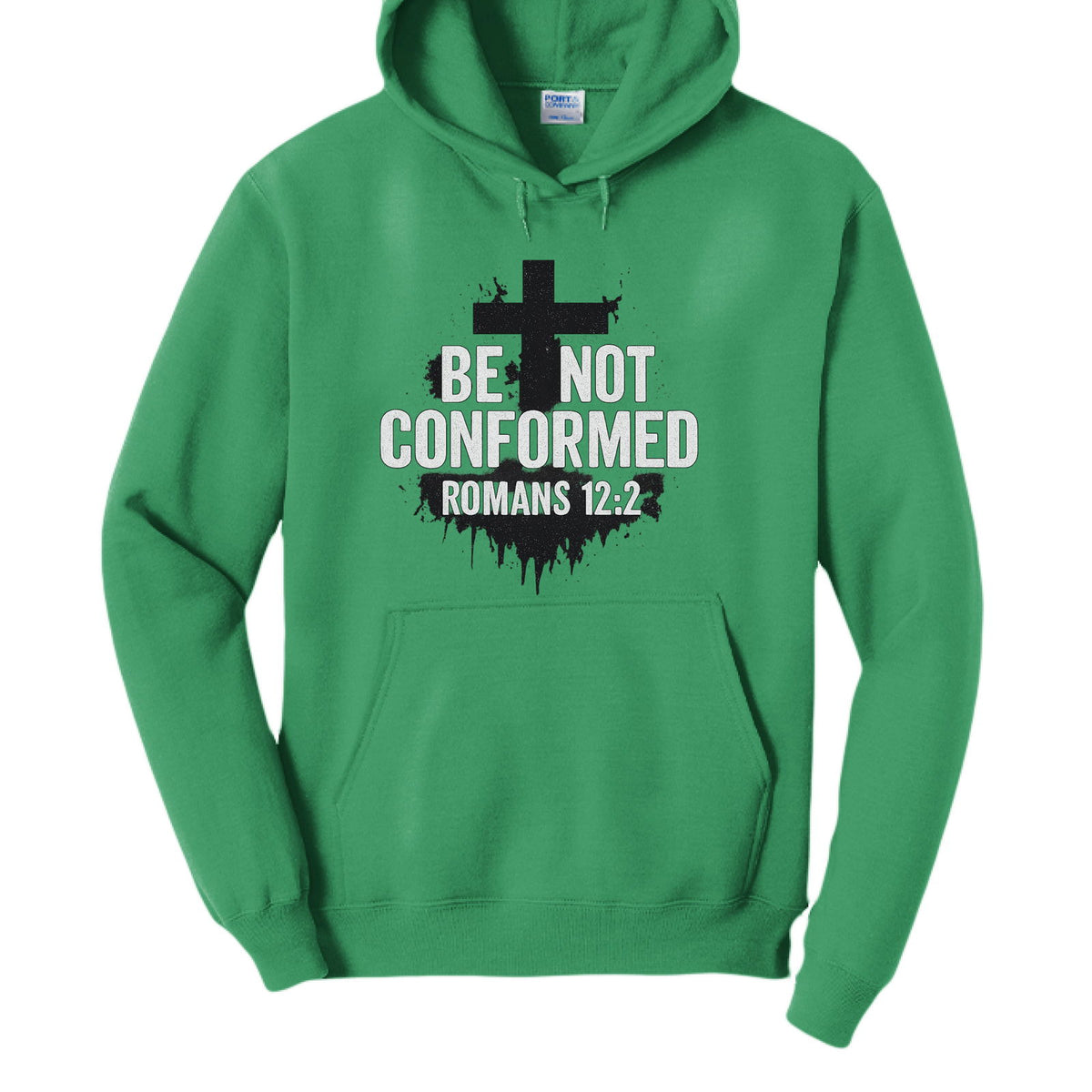 Be Not Conformed Unisex Christian Pullover Hooded Sweatshirt - ClaimedbyGodDesigns