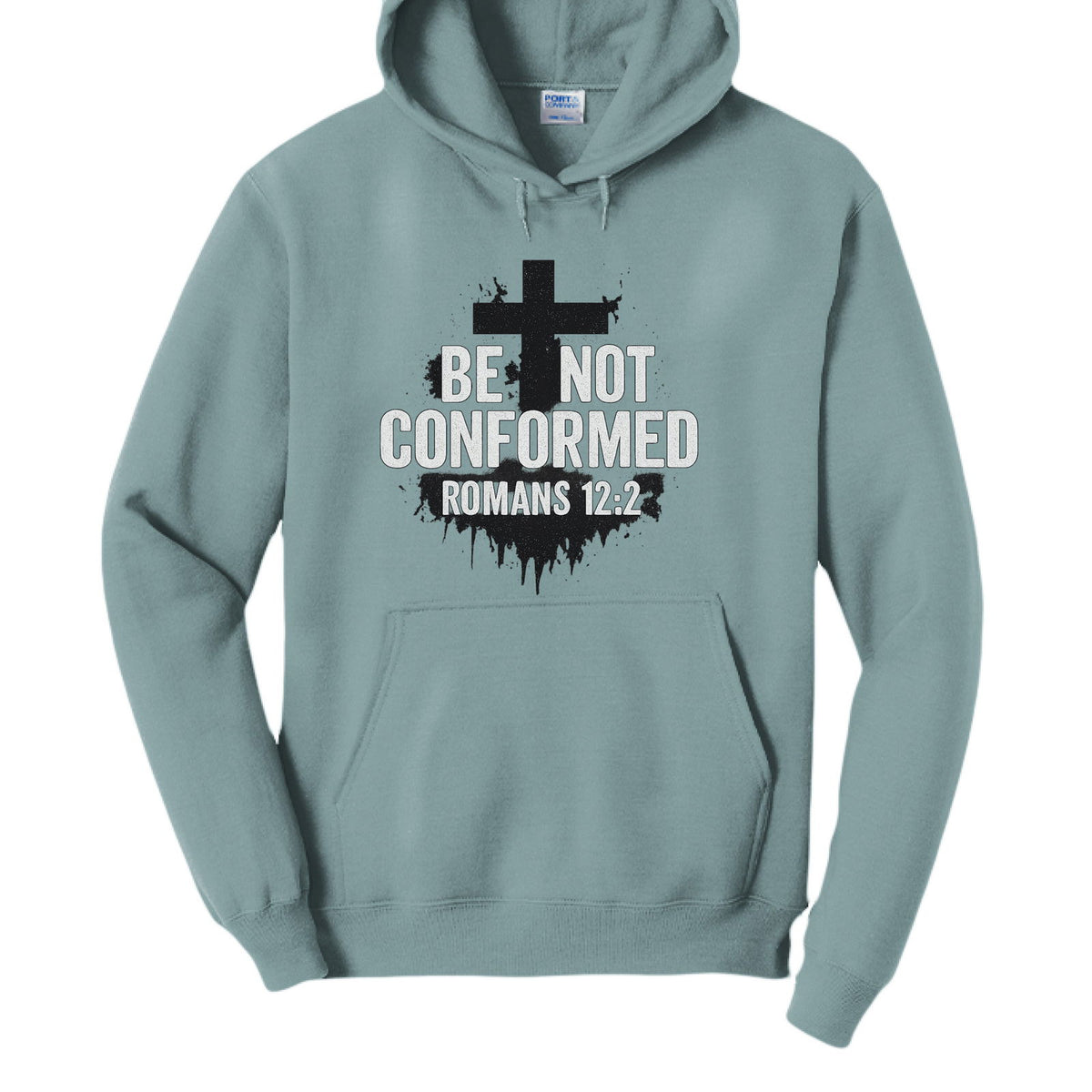 Be Not Conformed Unisex Christian Pullover Hooded Sweatshirt - ClaimedbyGodDesigns