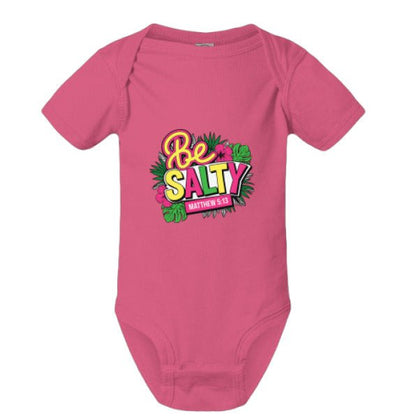 Be Salty Christian Baby Jumpsuit - ClaimedbyGodDesigns