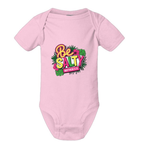Be Salty Christian Baby Jumpsuit - ClaimedbyGodDesigns