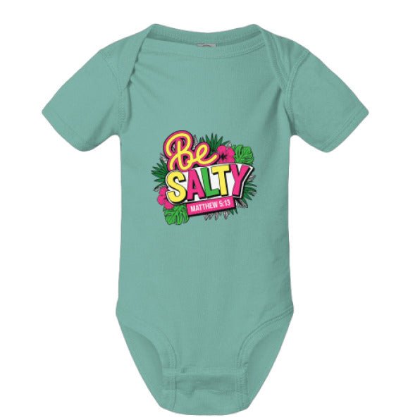 Be Salty Christian Baby Jumpsuit - ClaimedbyGodDesigns
