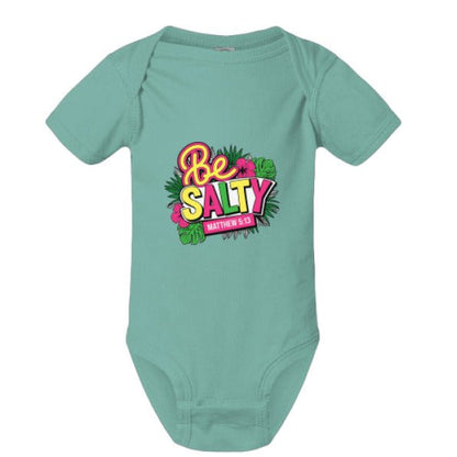 Be Salty Christian Baby Jumpsuit - ClaimedbyGodDesigns