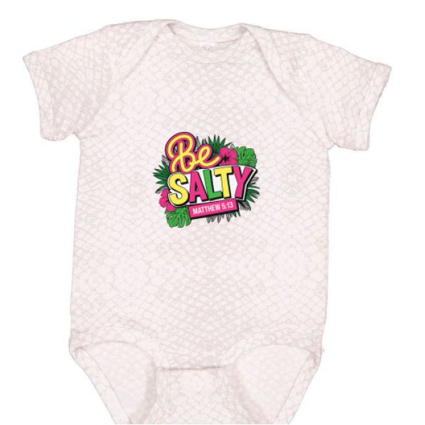 Be Salty Christian Baby Jumpsuit - ClaimedbyGodDesigns
