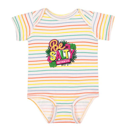 Be Salty Christian Baby Jumpsuit - ClaimedbyGodDesigns