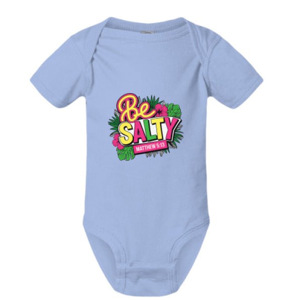 Be Salty Christian Baby Jumpsuit - ClaimedbyGodDesigns