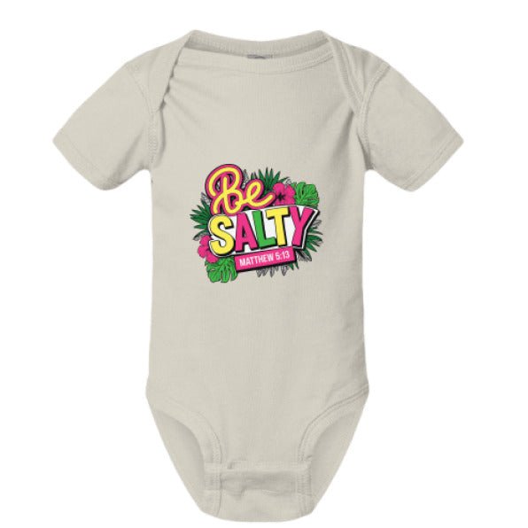 Be Salty Christian Baby Jumpsuit - ClaimedbyGodDesigns