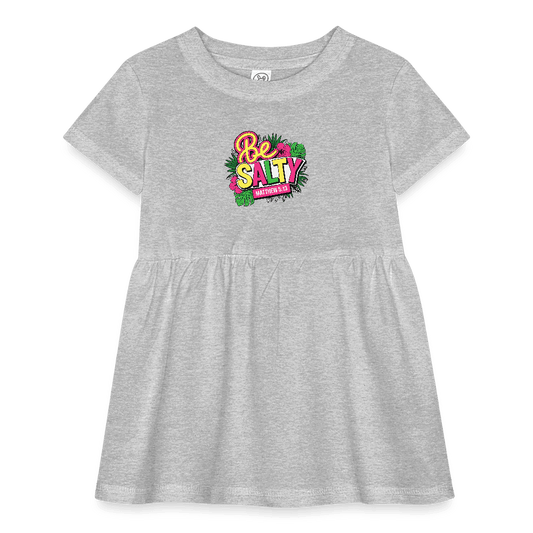 Be Salty Christian Baby Rib Dress - ClaimedbyGodDesigns