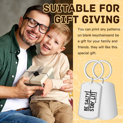 Be Salty Stay Lit Christian Stainless Steel Keychain - ClaimedbyGodDesigns