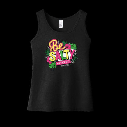 Be Salty Youth Christian Tank T-shirt - ClaimedbyGodDesigns