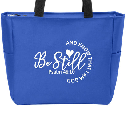 Be Still And Know Christian Tote Bag - ClaimedbyGodDesigns