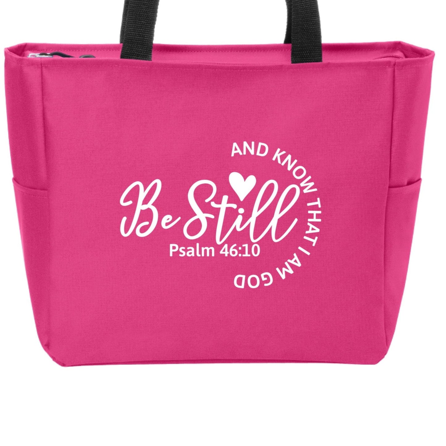 Be Still And Know Christian Tote Bag - ClaimedbyGodDesigns