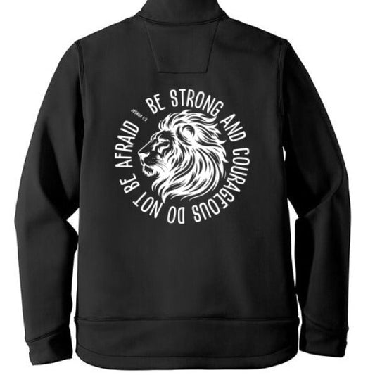 Be Strong And Courageous Men's Christian Soft Shell Jacket - ClaimedbyGodDesigns
