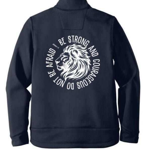 Be Strong And Courageous Men's Christian Soft Shell Jacket - ClaimedbyGodDesigns