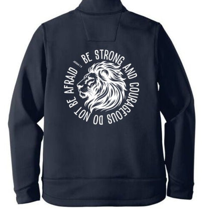 Be Strong And Courageous Men's Christian Soft Shell Jacket - ClaimedbyGodDesigns