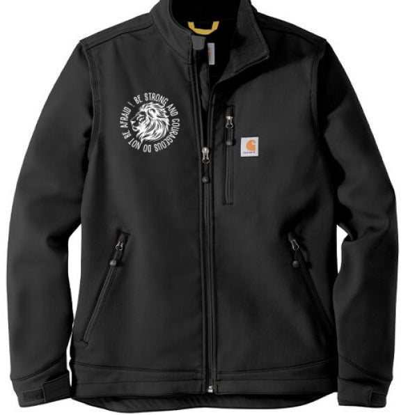 Be Strong And Courageous Men's Christian Soft Shell Jacket - ClaimedbyGodDesigns