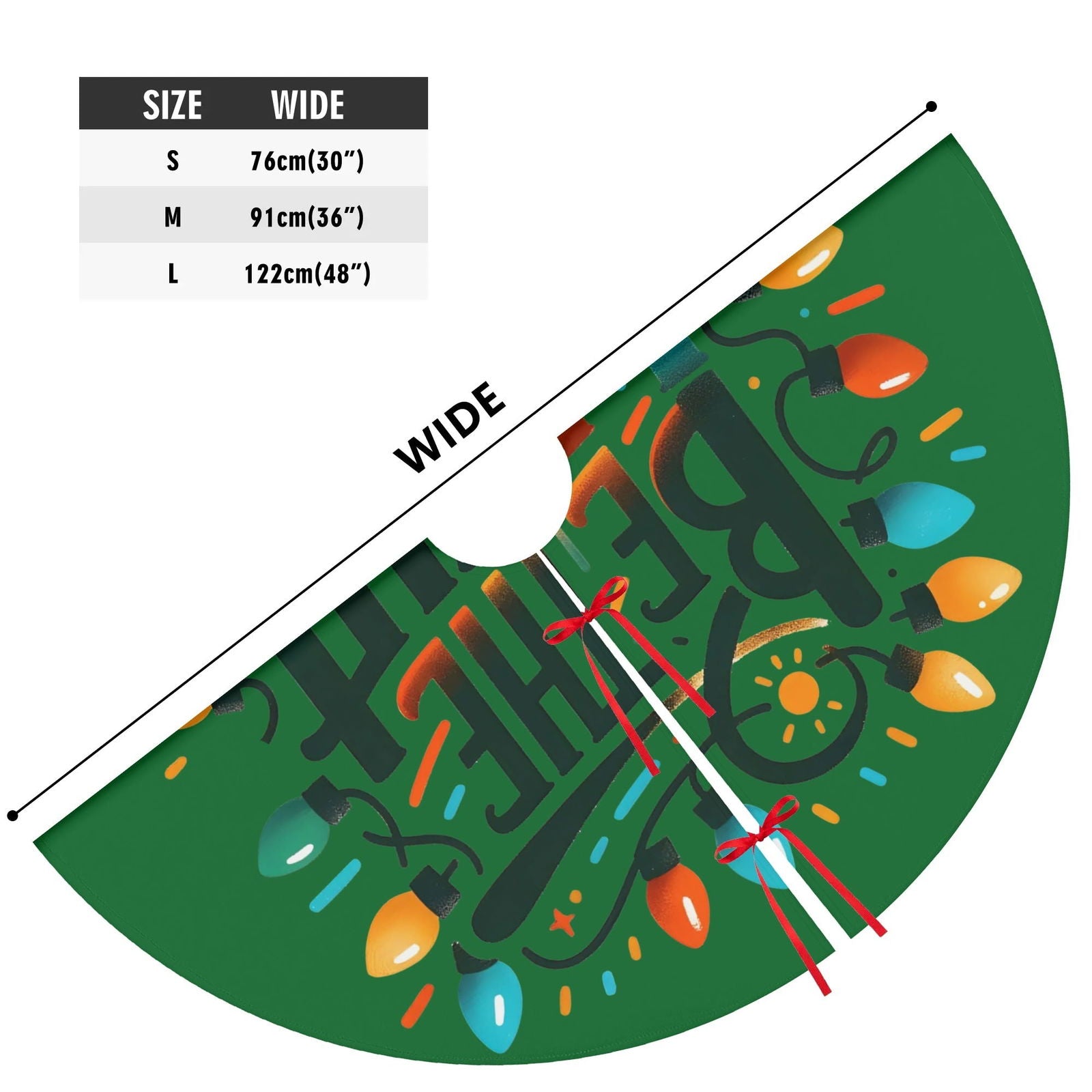 Be The Light Christian Christmas Tree Skirt - ClaimedbyGodDesigns