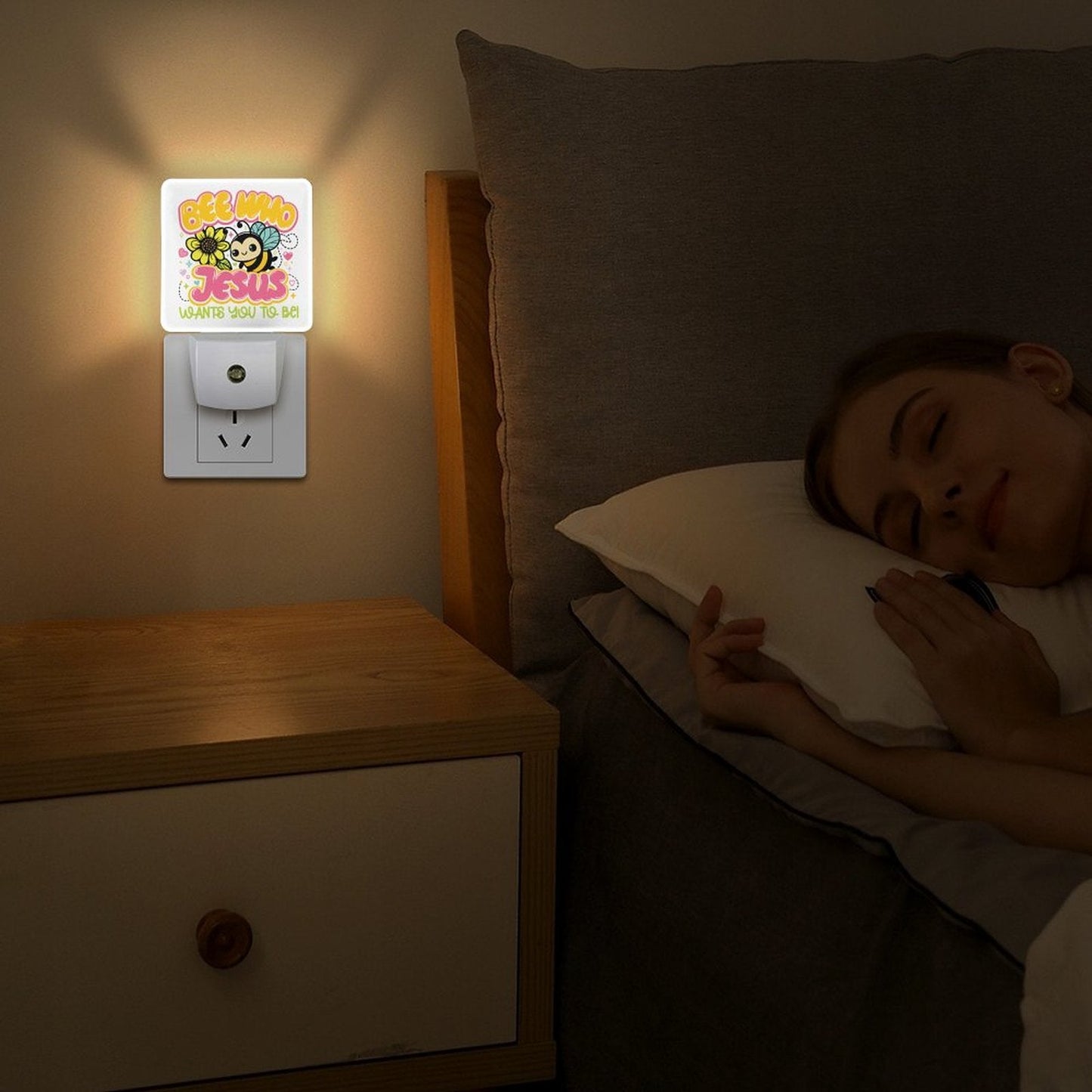 Be Who He Wants Christian Night Light For Kids - ClaimedbyGodDesigns