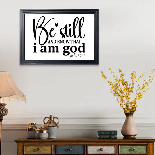 Be still and know Christian Canvas - ClaimedbyGodDesigns