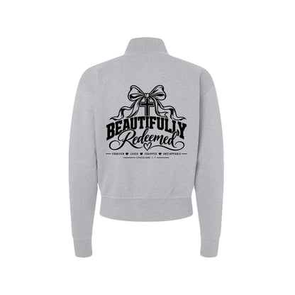 Beautifully Redeemed Women's Christian Zip Jacket | Ephesians 1:7 - Claimed by God Designs