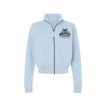 Beautifully Redeemed Women's Christian Zip Jacket | Ephesians 1:7 - Claimed by God Designs