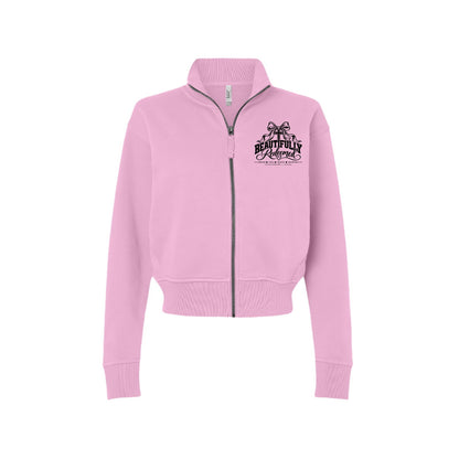 Beautifully Redeemed Women's Christian Zip Jacket | Ephesians 1:7 - Claimed by God Designs