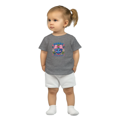 Berry Blessed Christian Baby Crewneck T-shirt - ClaimedbyGodDesigns
