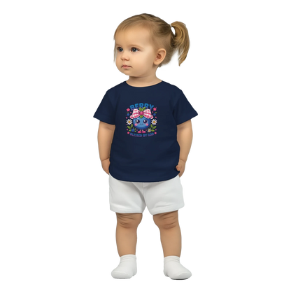 Berry Blessed Christian Baby Crewneck T-shirt - ClaimedbyGodDesigns