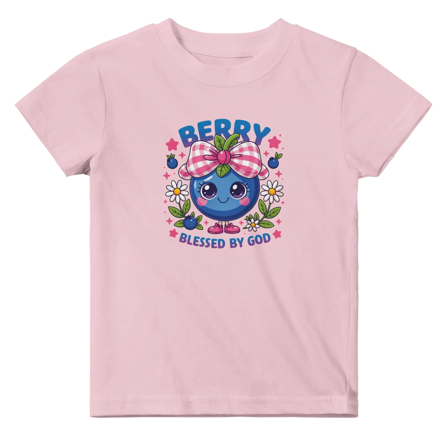 Berry Blessed Christian Baby Crewneck T-shirt - ClaimedbyGodDesigns
