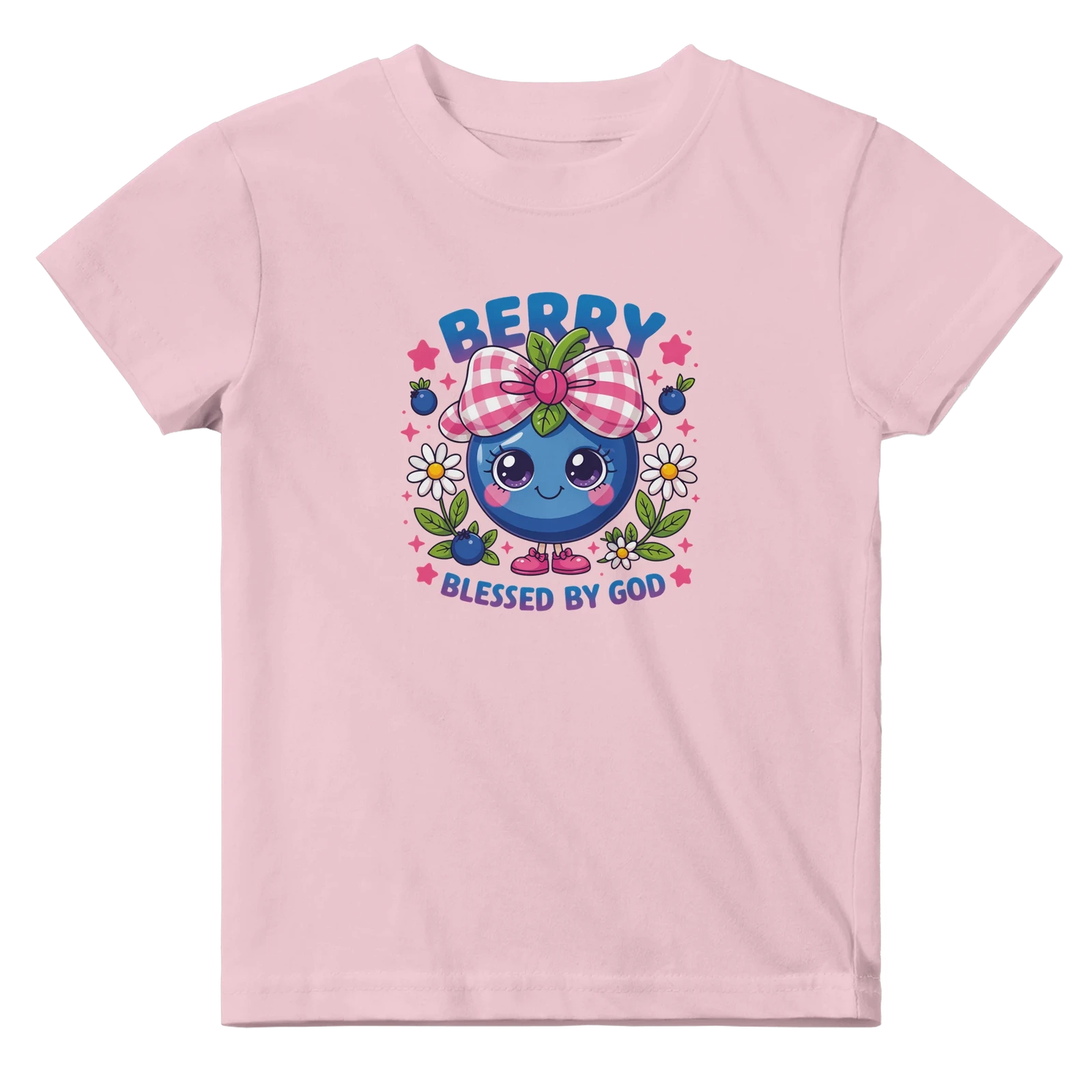 Berry Blessed Christian Baby Crewneck T-shirt - ClaimedbyGodDesigns