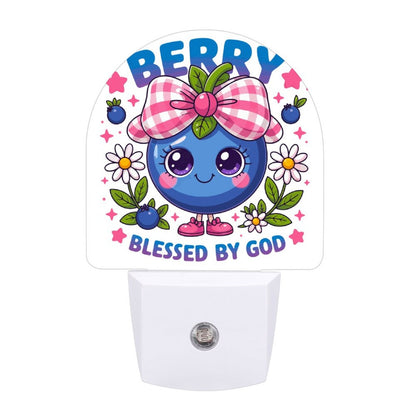 Berry Blessed Christian Night Light for Kids - ClaimedbyGodDesigns