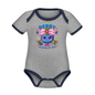 Berry Blessed Organic Contrast Short Sleeve Christian Baby Onesie - ClaimedbyGodDesigns