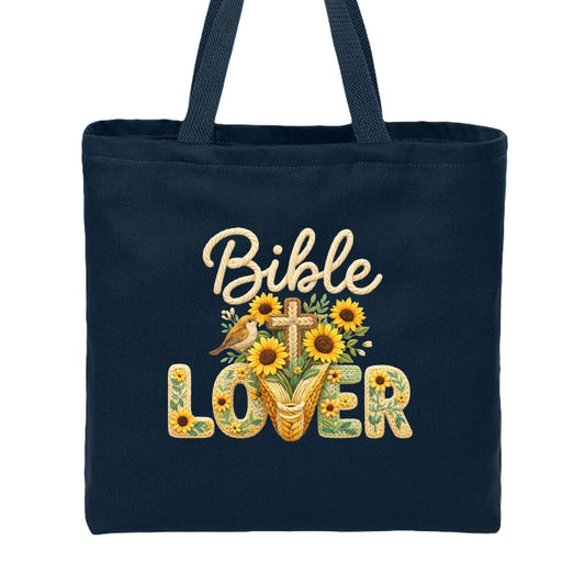 Bible Lover Christian Tote Bag - ClaimedbyGodDesigns