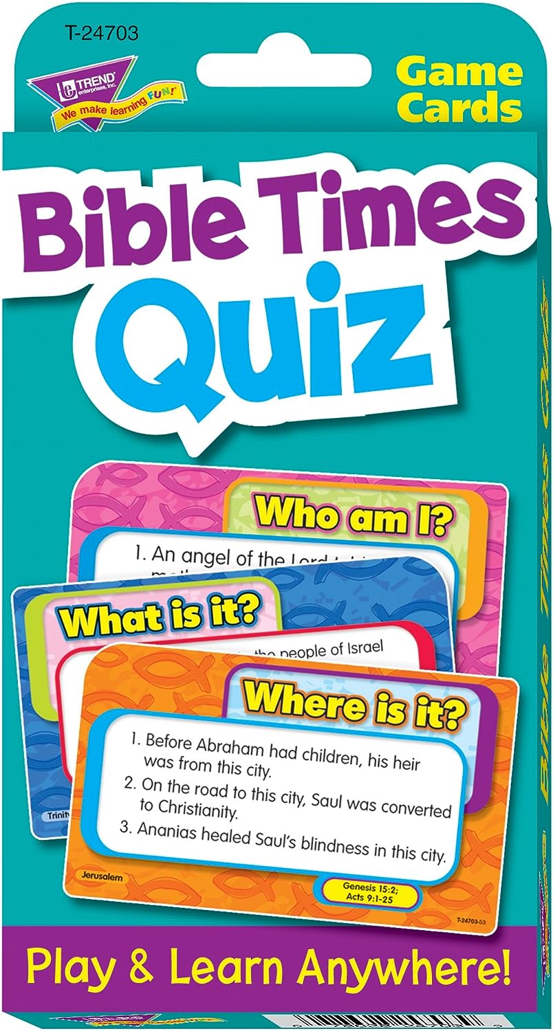 Bible Times Quiz Challenge Cards - ClaimedbyGodDesigns