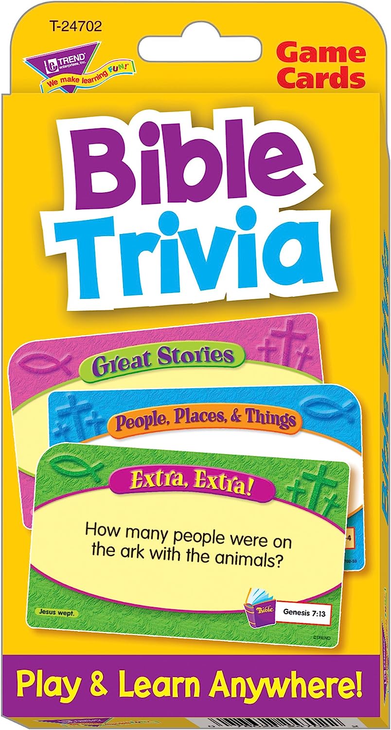 Bible Trivia Flash Cards - ClaimedbyGodDesigns