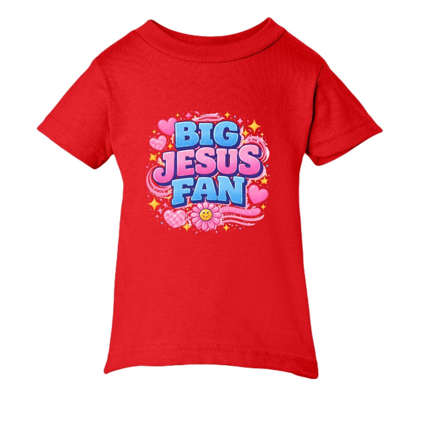 Big Jesus Fan Baby Christian T-shirt - ClaimedbyGodDesigns