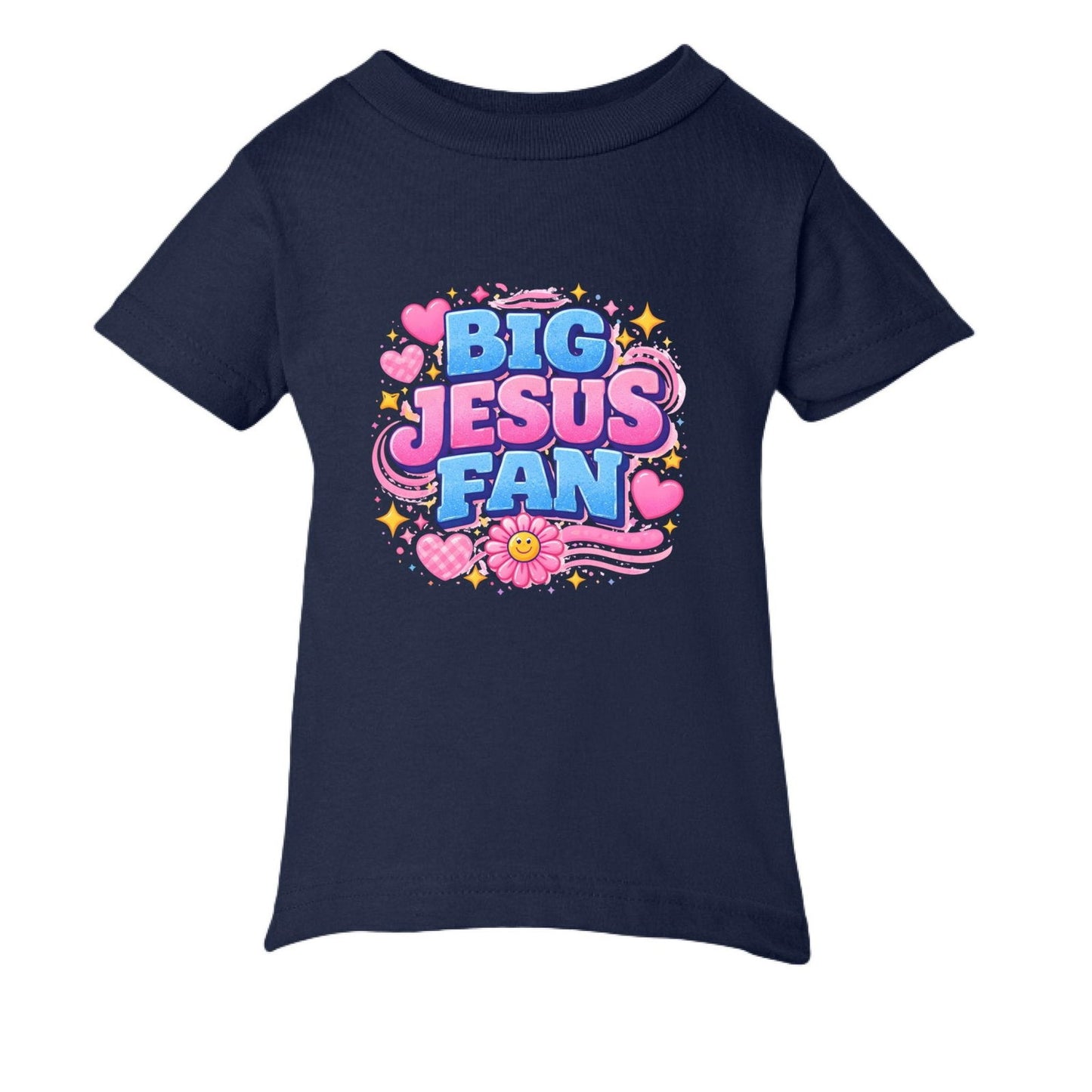 Big Jesus Fan Baby Christian T-shirt - ClaimedbyGodDesigns