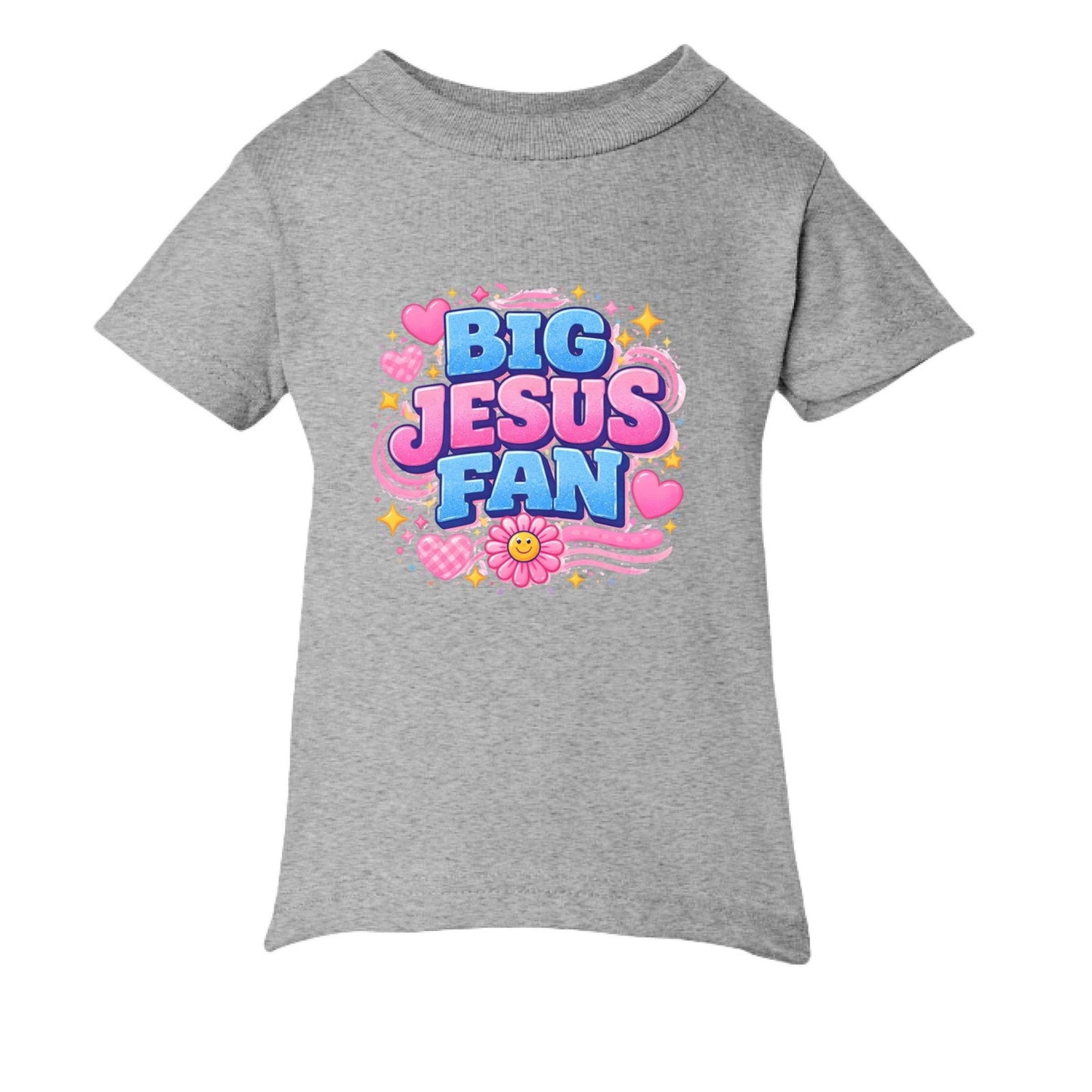 Big Jesus Fan Baby Christian T-shirt - ClaimedbyGodDesigns
