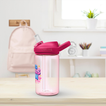Big Jesus Fan Christian Kids Water Bottle - ClaimedbyGodDesigns
